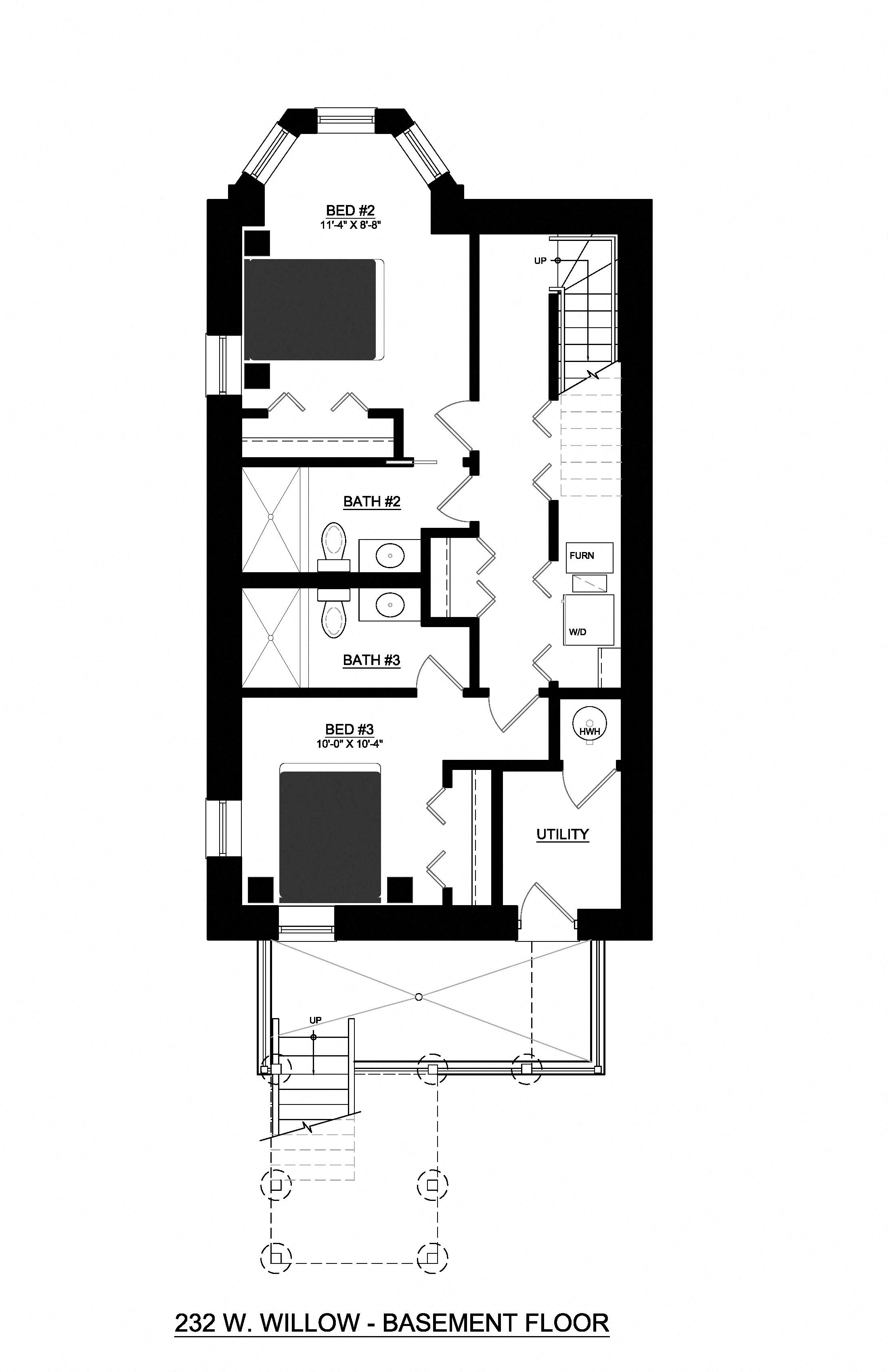 232 Willow 3 Bedroom Floor Plan